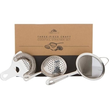 A Bar Above Professional Cocktail Strainer Set - 3-Piece Stainless Steel Bundle.