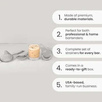 High Quality A Bar Above Cocktail Strainer Set