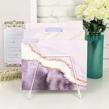 Bloom Decorative File Folders - Stylish Organizers for Home and Office