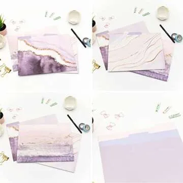 Bloom Decorative File Folders - Stylish Organizers for Home and Office