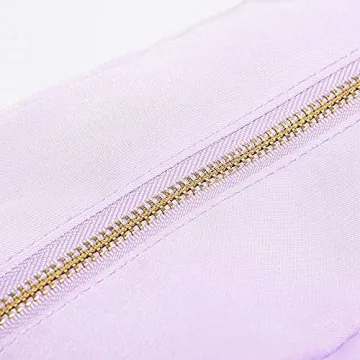 Kaymey Extral Large Cosmetic Bag Makeup Pouch Bag Case, Nylon Travel Set Women Girls (Purple,XL)