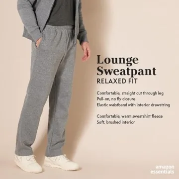 Amazon Essentials Men's Fleece Sweatpants Comfort & Style