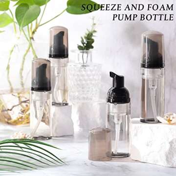 70 Refillable Foam Soap Dispensers for Travel Convenience