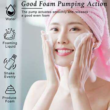 70 Refillable Foam Soap Dispensers for Travel Convenience