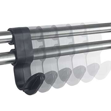 LYNK® Garage Sports Equipment Organizer - Wall Mount Ball Rack - Sports Equipment Storage - Ball Storage for Garage - Garage Toy Storage - Easy to Install Sports Storage Organizer for Garage - Black