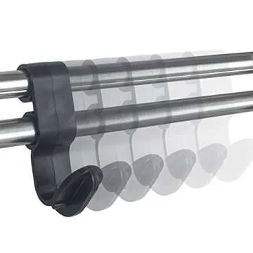 LYNK® Garage Sports Equipment Organizer - Wall Mount Ball Rack - Sports Equipment Storage - Ball Storage for Garage - Garage Toy Storage - Easy to Install Sports Storage Organizer for Garage - Black