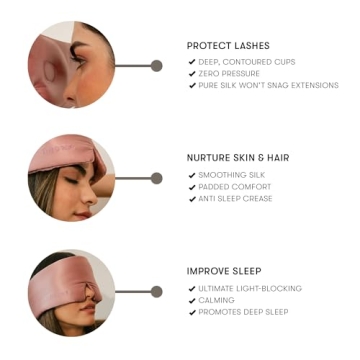 DROWSY Silk Sleep Mask - Lash Protection & Total Blackout