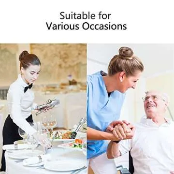 Zonon Bun Hair Nets 50Pcs Set with U Shaped Pins for Dancers