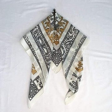 FONYVE Luxurious Silk Scarf for Women - 27.5 Inches