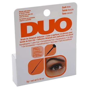 Duo Brush-On Striplash Adhesive Dark Tone 0.18 Ounce (5.3ml) (2 Pack)
