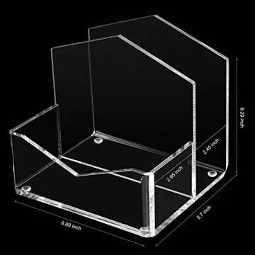 MaxGear Durable Acrylic Napkin Holder for Home & Office