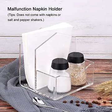 MaxGear Durable Acrylic Napkin Holder for Home & Office