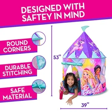 Barbie Princess Castle Tent for Kids - Easy Pop Up Fun!