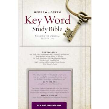 The Hebrew-Greek Key Word Study Bible: NKJV Genuine Leather Burgundy Indexed (Key Word Study Bibles)