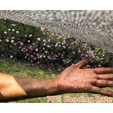 Car Camping Cover Aluminet Sun Shade for Car 75% Heat Reflective Cloth Pet Shade Garden Cover 10'x13'