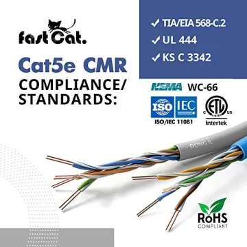 fast Cat. Cat5e Ethernet Cable 1000ft for Seamless Connectivity