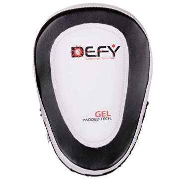 DEFY Gel Padded Punch Mitts - Premium Leather Focus Pads for Training