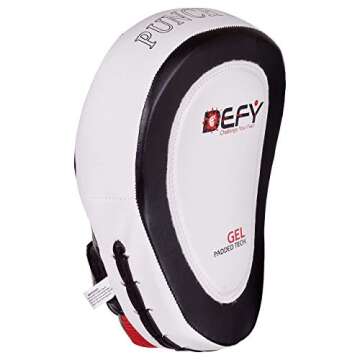 DEFY Gel Padded Punch Mitts for Boxing & Kickboxing Training