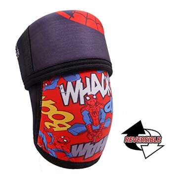 RUNTOP Knee Sleeves(Pair) 7mm Neoprene Knee Pads Brace Cap Support Pain Compression for Squats Cross Fitness Training WODS Weightlifting Powerlifting Kids Men Women Gift(L)