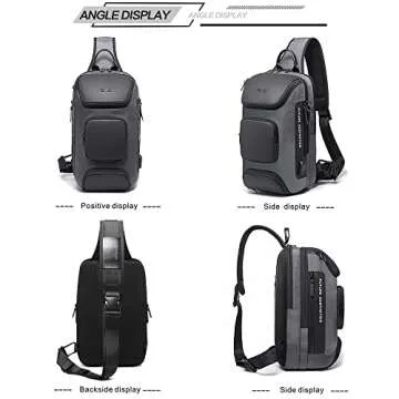 Sling Bag with USB Port: Waterproof & Versatile Backpack