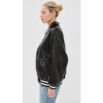 Lioness Women's Hailey Bomber Jacket - Stylish Faux Leather