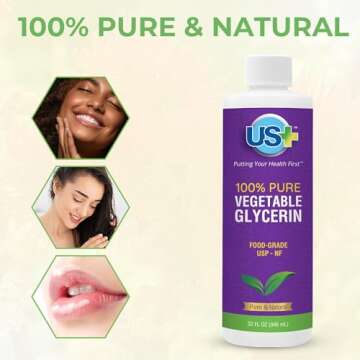 Pure Vegetable Glycerin for Skin and Hair Care