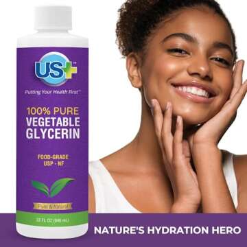 Pure Vegetable Glycerin for Skin and Hair Care