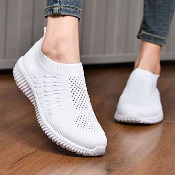 TIOSEBON Women's Walking Shoes - Comfortable and Stylish