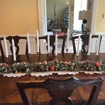 Chic Brass Gold Candlestick Holders - Set of 3 for Decor