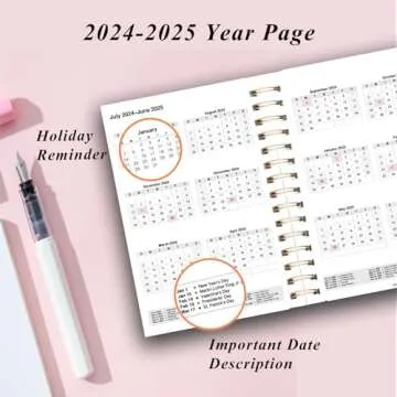 Academic Planner 2024-2025 - Stylish Time Management