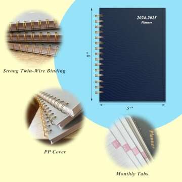 Academic Planner 2024-2025 - Stylish Time Management