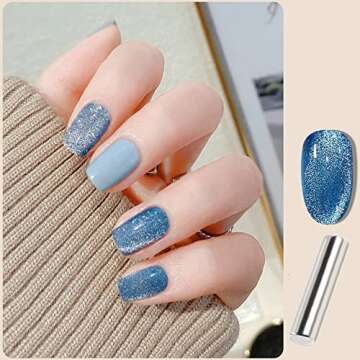 VERONNI Reflective Diamond Cat Eye Gel Nail Polish Sparkle Explosion Diamond Gel Nail Bright Glitter...