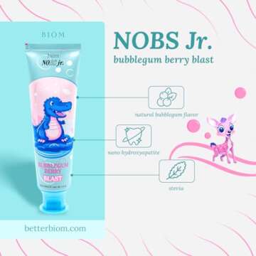 NOBS Jr. Kids Nano Hydroxyapatite Toothpaste - Fluoride-Free