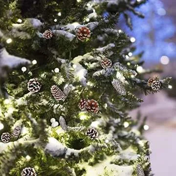 Whaline 170Pcs Pine Cones Winter Holiday Decoration Set