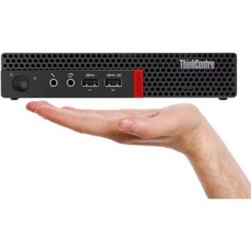 Lenovo ThinkCentre M910x Tiny Desktop | Intel Core i5-7500T, 16GB RAM, 512GB SSD, Keyboard & Mouse, ...