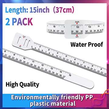 2 Pack Sublimation Blanks Tumblers Width Measurer, Easily Measure The Height and Width of Your Subli...