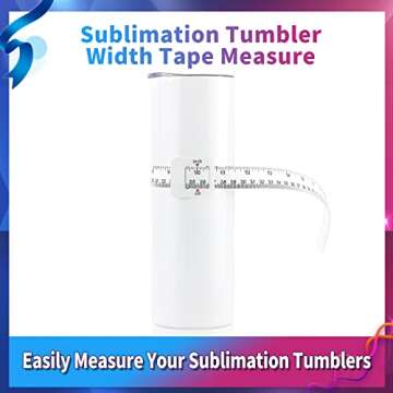 2 Pack Sublimation Blanks Tumblers Width Measurer, Easily Measure The Height and Width of Your Sublimation Tumblers, Use for Heat Press Sublimation Blanks Tumblers Skinny Straight Cup