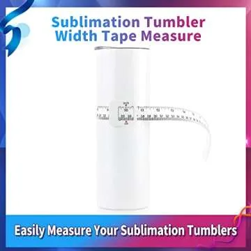 2 Pack Sublimation Blanks Tumblers Width Measurer, Easily Measure The Height and Width of Your Sublimation Tumblers, Use for Heat Press Sublimation Blanks Tumblers Skinny Straight Cup
