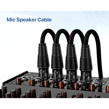 Novazylum 6 Ft XLR Cables 4 Pack Male to Female Mic Cable