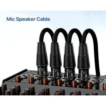 Novazylum 6 Ft XLR Cables 4 Pack Male to Female Mic Cable