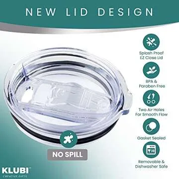 KLUBI Sloth Travel Coffee Tumbler 20oz for Women