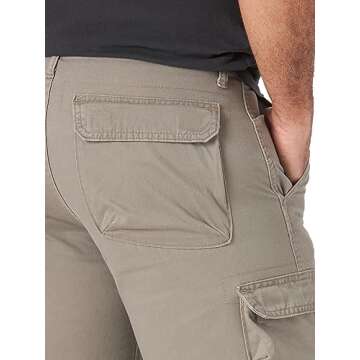 Wrangler Authentics Men's Premium Cargo Shorts for Everyday Wear