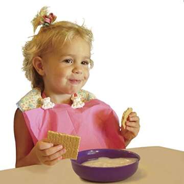 Baby Buddy Bib Clip, Newborn Must Have and Travel Essential, Turn any Cloth, Towel, or Napkin into a Bib for Feeding or Teething, Navy, 2 Pack