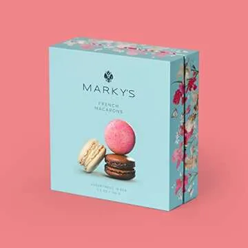MARKY’S French Almond Macarons Gift Box – 12 Assorted Delights