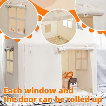 Kids Play Tent Indoor Toddler Tents Playhouse for Girls Boys Toddler Play Tent Indoor & Outdoor Playhouse (The Banner and Mat are not Included)