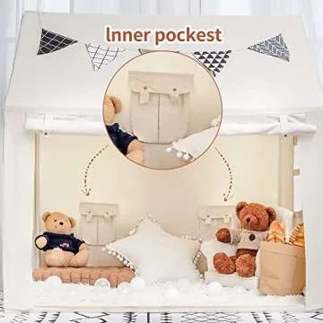 Kids Play Tent Indoor Toddler Tents Playhouse for Girls Boys Toddler Play Tent Indoor & Outdoor Playhouse (The Banner and Mat are not Included)