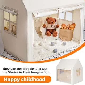 Kids Play Tent Indoor Toddler Tents Playhouse for Girls Boys Toddler Play Tent Indoor & Outdoor Playhouse (The Banner and Mat are not Included)