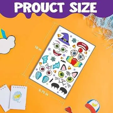 54 Pcs Halloween Pumpkin Stickers for Creative Fun