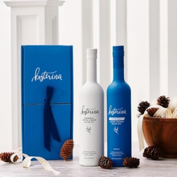 Kosterina Extra Virgin Olive Oil Duo Gift Set for Gourmet Gifts