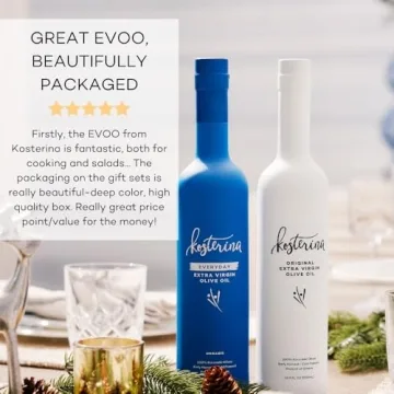 Kosterina Extra Virgin Olive Oil Duo Gift Set for Gourmet Gifts